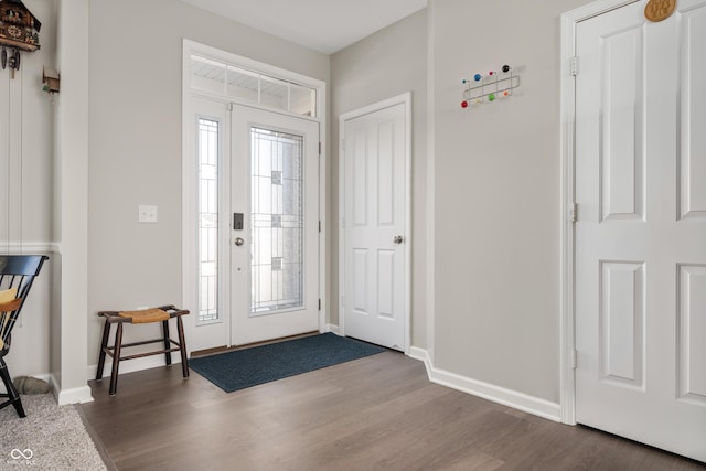 entrance foyer featuring hardwood / wood-style floors