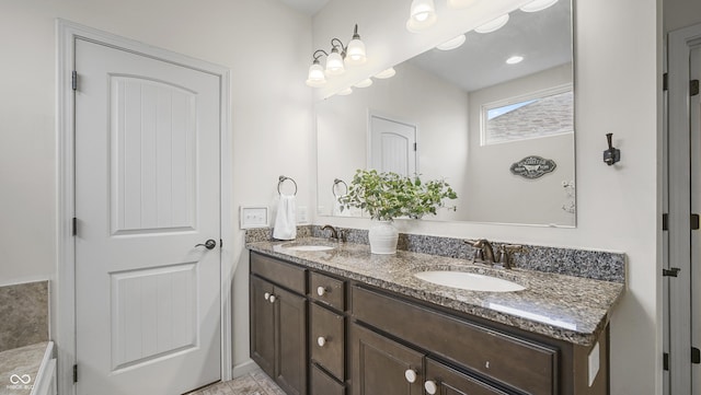 bathroom with vanity