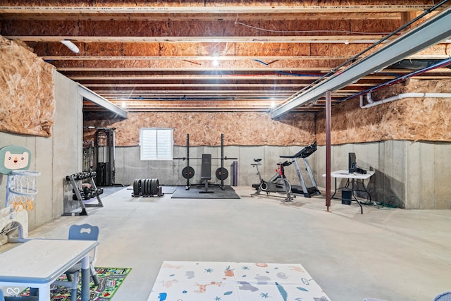 view of workout room