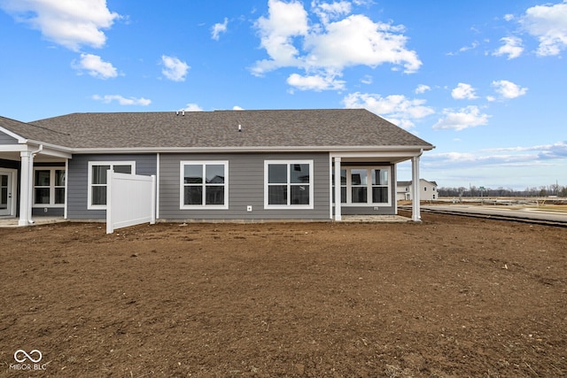 view of back of property