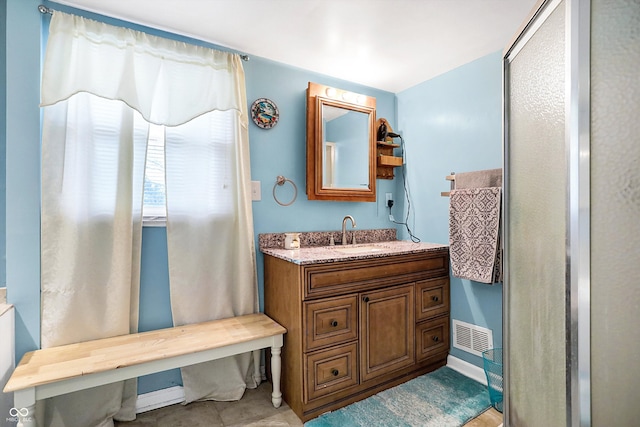 bathroom with vanity