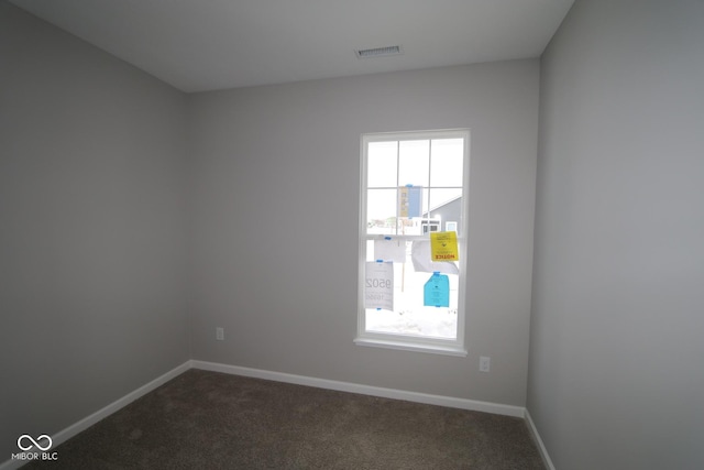 view of carpeted empty room