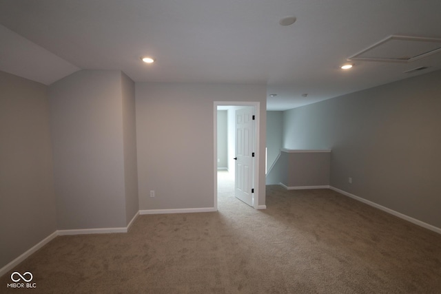 view of carpeted empty room