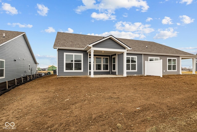 view of rear view of property