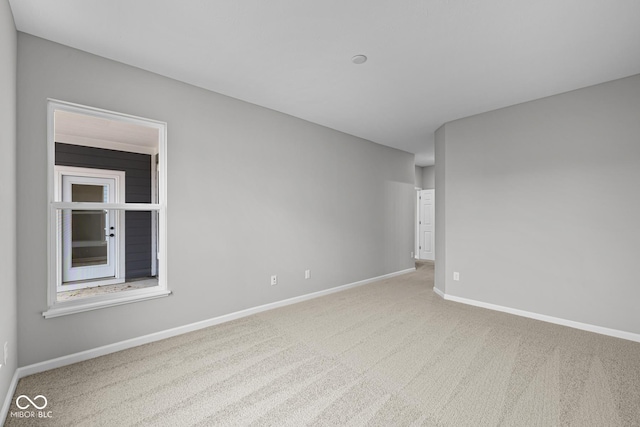 view of carpeted empty room