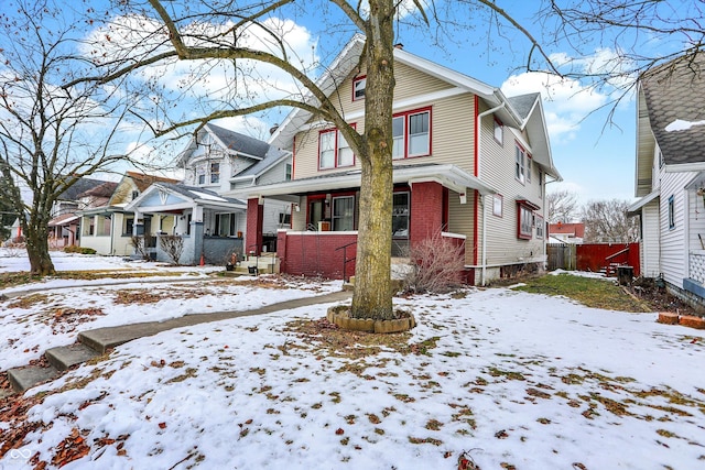 view of front of home featuring a porch