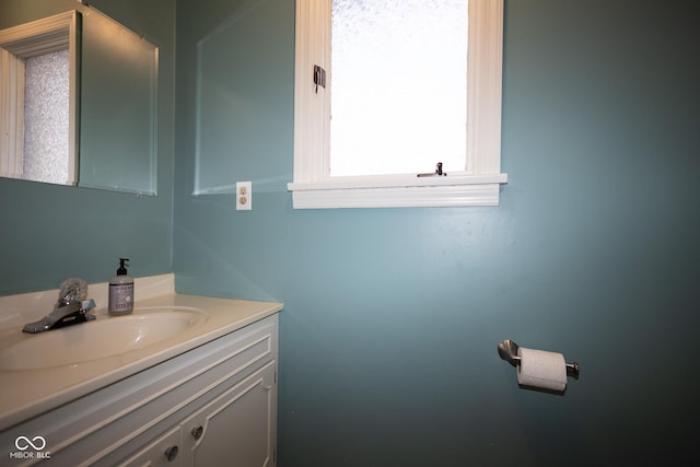 bathroom featuring vanity