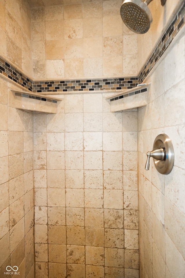 bathroom featuring walk in shower