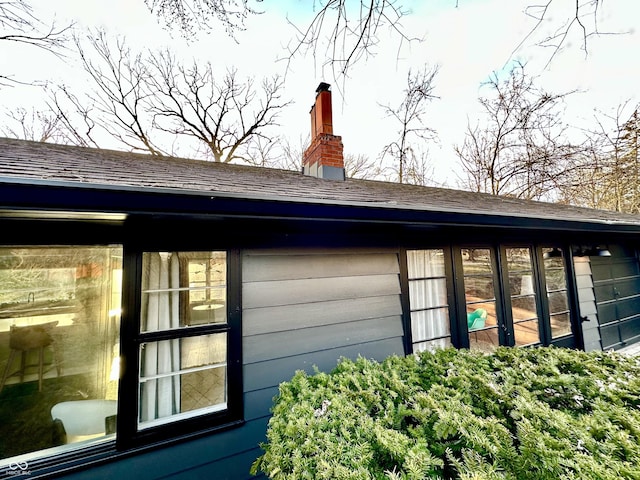 details featuring a chimney