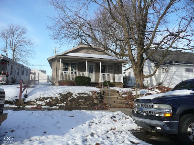 bungalow featuring covered porch