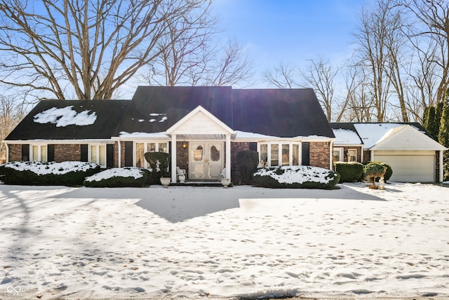 view of front of home featuring a garage