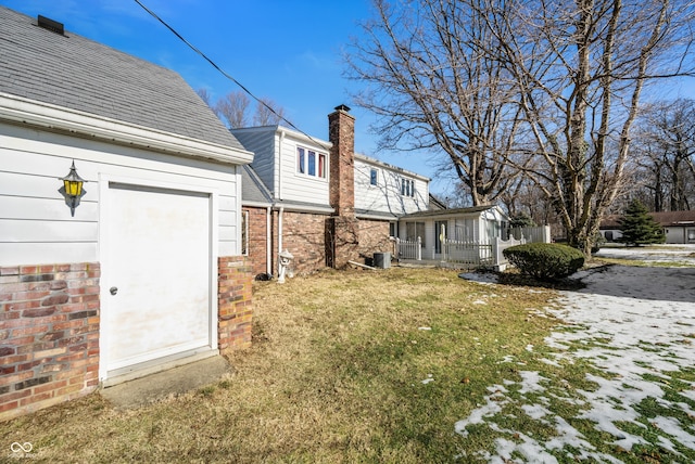 view of yard with covered porch