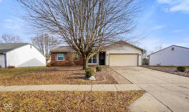 ranch-style home with a garage