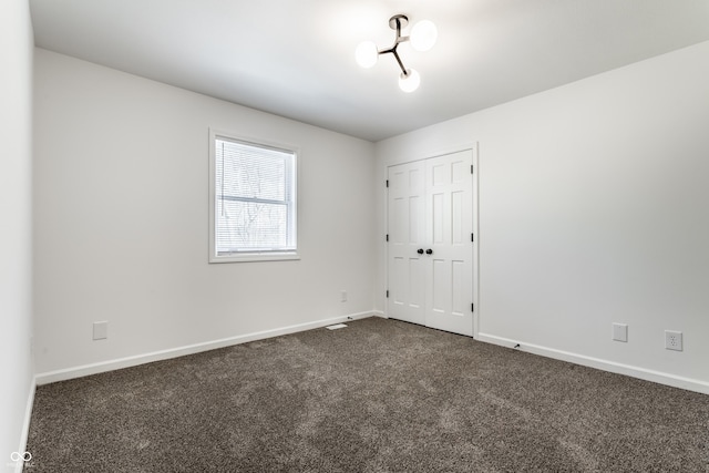 view of carpeted empty room