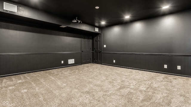 empty room with carpet floors