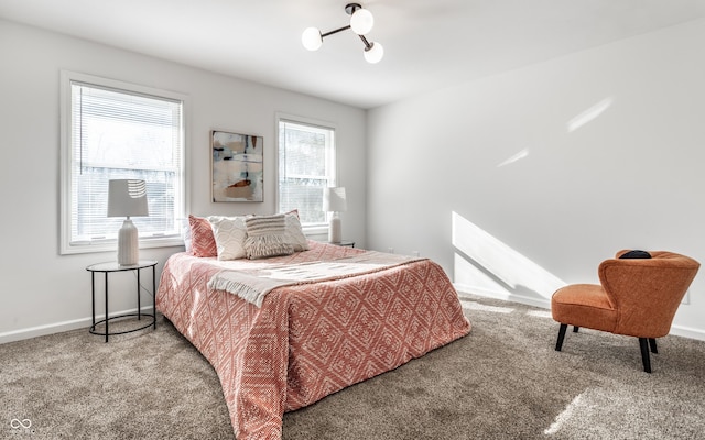 bedroom featuring carpet flooring