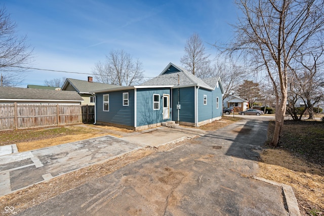 view of front of home