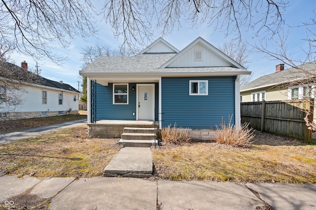 bungalow-style home featuring covered porch