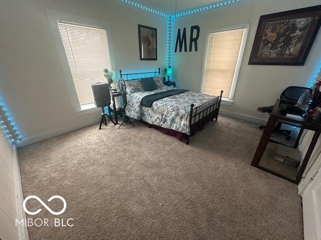 bedroom featuring carpet flooring