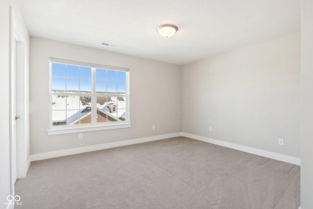 view of carpeted empty room