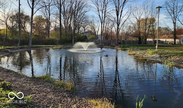 view of water feature