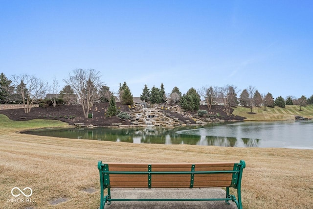 view of water feature