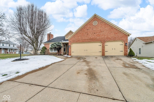 front facade featuring a garage