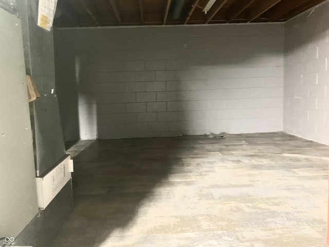 view of basement