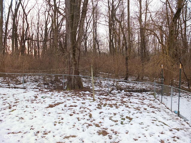 view of snowy landscape