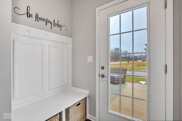 view of mudroom