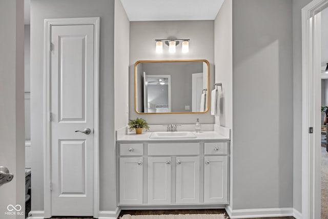 bathroom featuring vanity