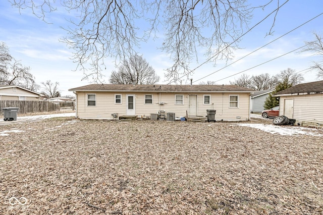 view of back of property