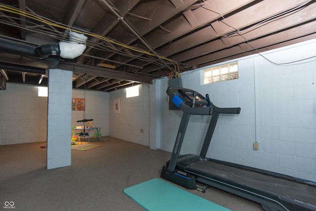 view of exercise room