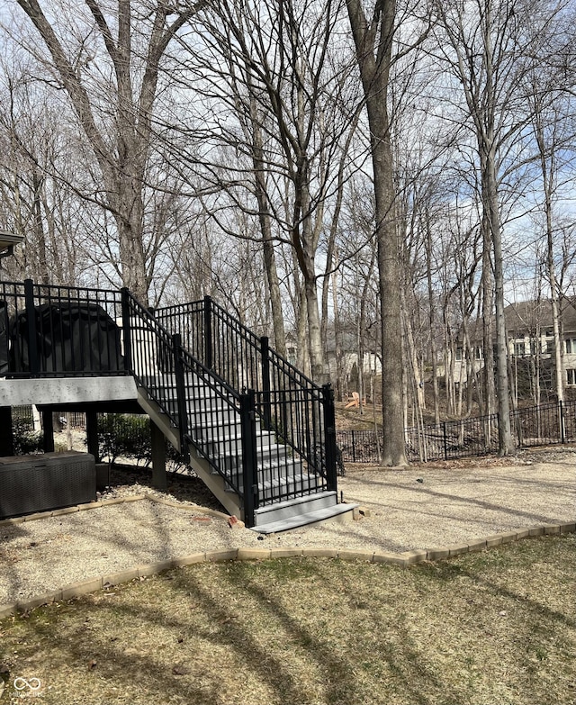 view of gate featuring fence