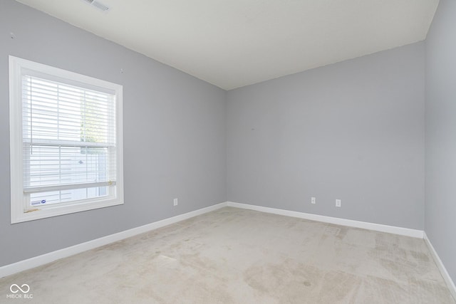 empty room with light carpet