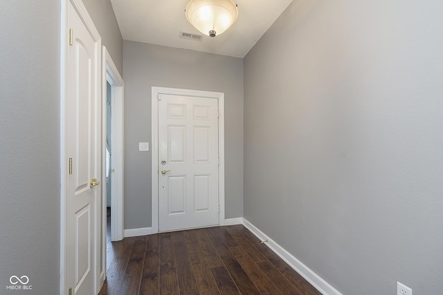 entryway featuring dark hardwood / wood-style floors