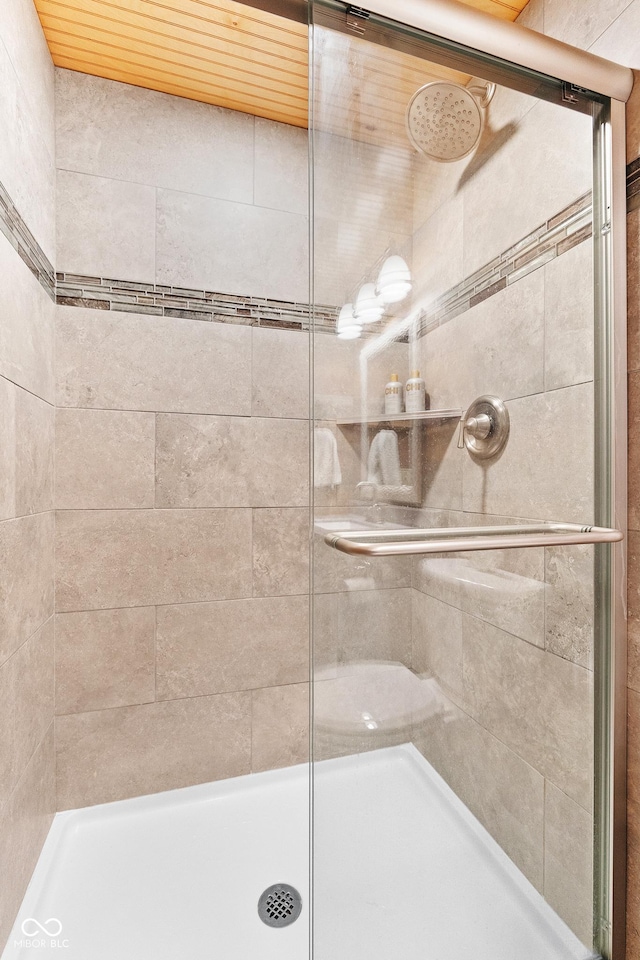 bathroom with walk in shower