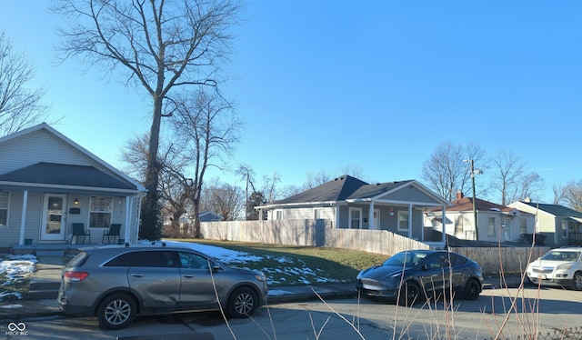 view of front of home featuring covered porch