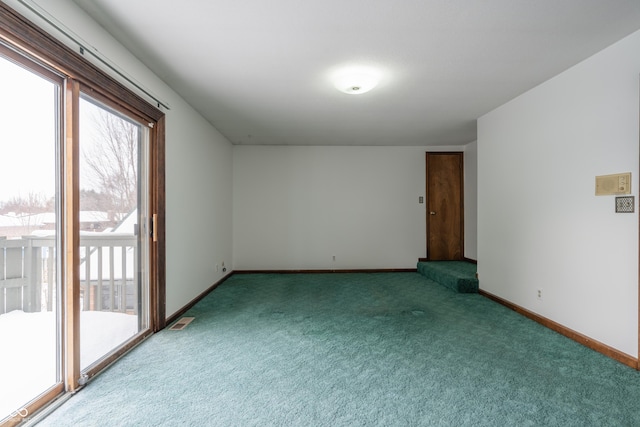 view of carpeted empty room