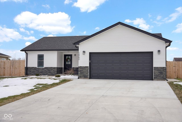 view of front of house featuring a garage