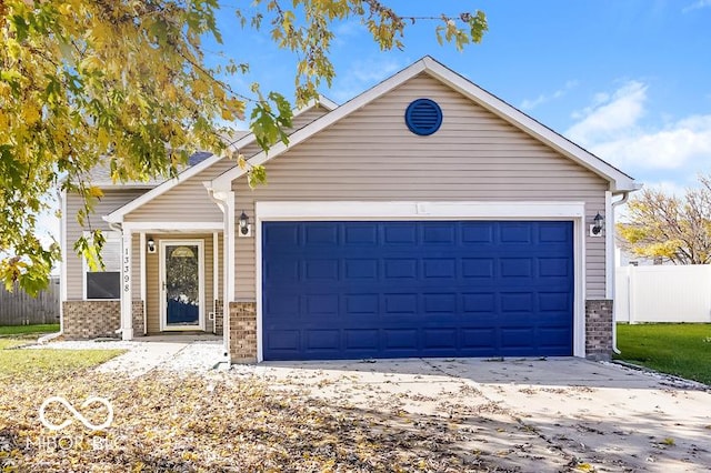 view of front of home featuring a garage