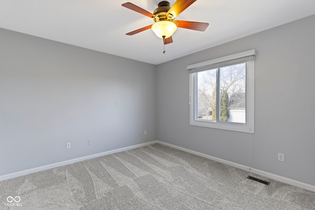 956 Dorchester Dr, Noblesville, IN 46062 - empty room featuring baseboards, carpet floors, and a ceiling fan