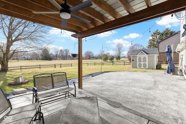 956 Dorchester Dr, Noblesville, IN 46062 - view of patio / terrace featuring ceiling fan