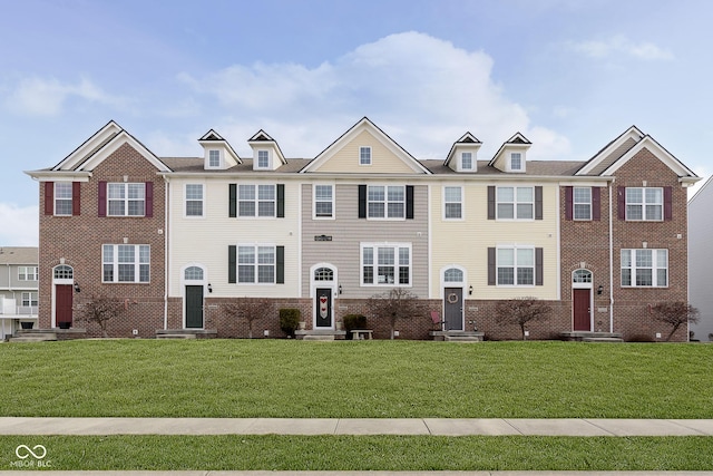 view of property with a front yard