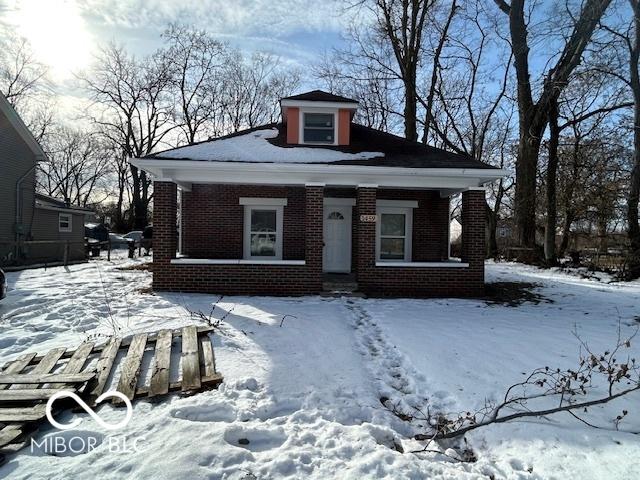 view of bungalow-style home