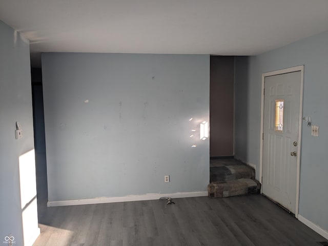 interior space featuring wood-type flooring