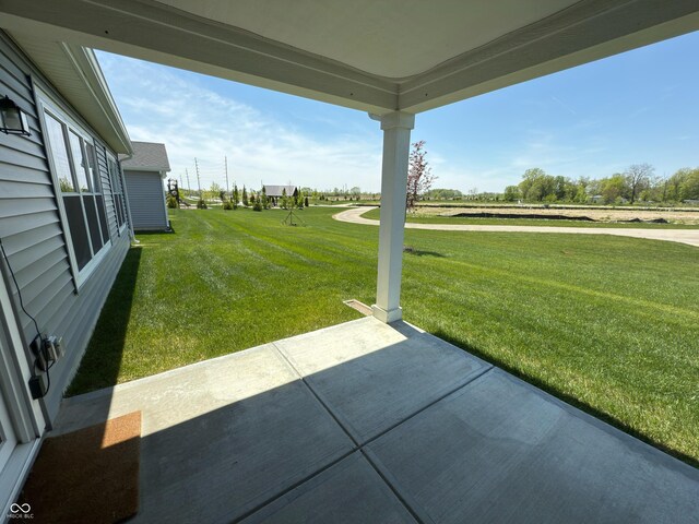 19438 Astoria Ave, Sheridan, IN 46069 - view of green lawn featuring a patio