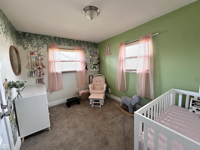 bedroom featuring carpet flooring