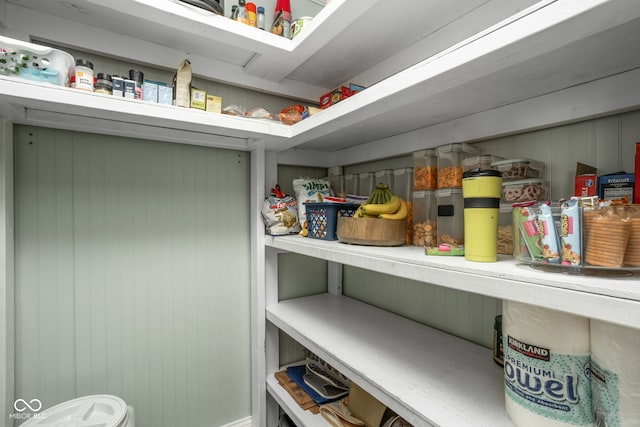 view of pantry