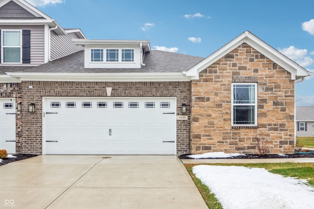 view of front of house featuring a garage